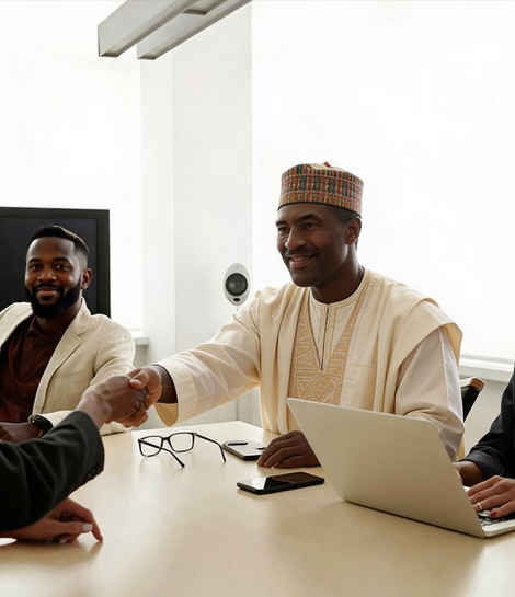 Professional security personnel providing protection services